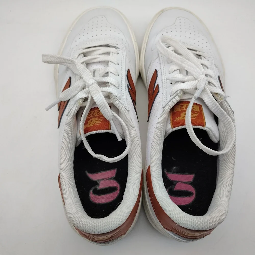 New Balance 272 Shoe Mens 10.5 Suede Leather Skate Low Top White and Brown
